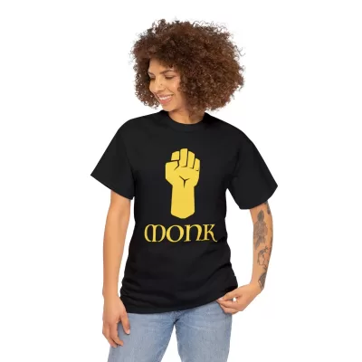 Monk | Unisex T-shirt | Dungeons and Dragons Style | Pathfinder Style | Fantastic Gift | Metal D20 Shirt | Dragon Dice Shirt - Image 37