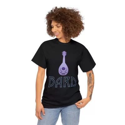 Bard | Unisex Class T-shirt | Dungeons and Dragons Style | Pathfinder Style | Fantastic Gift | Metal D20 Shirt | Dragon Dice Shirt - Image 4
