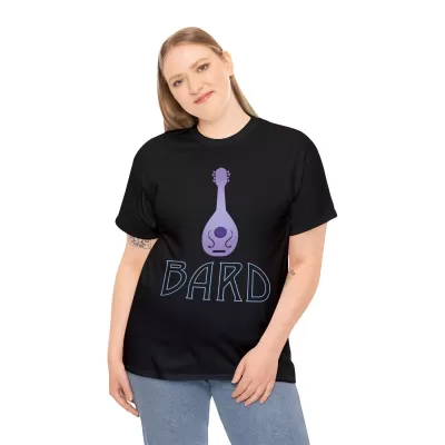 Bard | Unisex Class T-shirt | Dungeons and Dragons Style | Pathfinder Style | Fantastic Gift | Metal D20 Shirt | Dragon Dice Shirt - Image 5