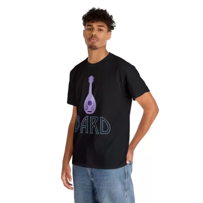 Bard | Unisex Class T-shirt | Dungeons and Dragons Style | Pathfinder Style | Fantastic Gift | Metal D20 Shirt | Dragon Dice Shirt - Image 6