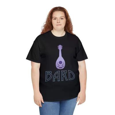 Bard | Unisex Class T-shirt | Dungeons and Dragons Style | Pathfinder Style | Fantastic Gift | Metal D20 Shirt | Dragon Dice Shirt - Image 7