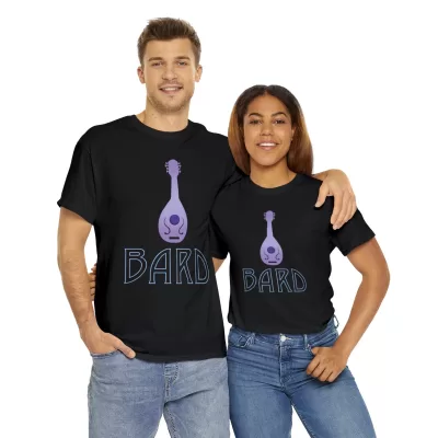 Bard | Unisex Class T-shirt | Dungeons and Dragons Style | Pathfinder Style | Fantastic Gift | Metal D20 Shirt | Dragon Dice Shirt - Image 10