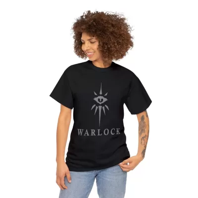 Warlock | Unisex Class T-shirt | Dungeons and Dragons Style | Pathfinder | Fantastic Gift | Metal D20 Shirt | Dragon Dice Shirt - Image 28