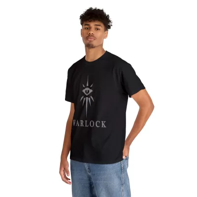 Warlock | Unisex Class T-shirt | Dungeons and Dragons Style | Pathfinder | Fantastic Gift | Metal D20 Shirt | Dragon Dice Shirt - Image 30