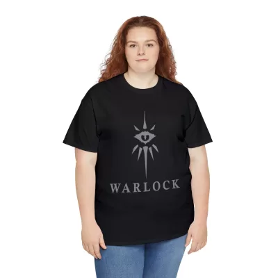 Warlock | Unisex Class T-shirt | Dungeons and Dragons Style | Pathfinder | Fantastic Gift | Metal D20 Shirt | Dragon Dice Shirt - Image 31