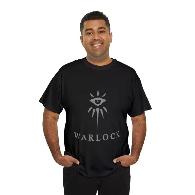 Warlock | Unisex Class T-shirt | Dungeons and Dragons Style | Pathfinder | Fantastic Gift | Metal D20 Shirt | Dragon Dice Shirt - Image 32