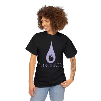 Sorcerer | Unisex Class T-shirt | Dungeons and Dragons Style | Pathfinder Style | Fantastic Gift | Metal D20 Shirt | Dragon Dice Shirt - Image 28