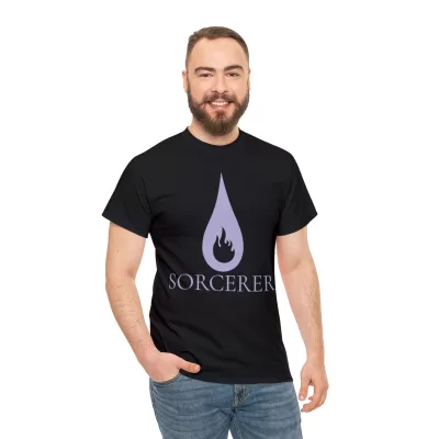 Sorcerer | Unisex Class T-shirt | Dungeons and Dragons Style | Pathfinder Style | Fantastic Gift | Metal D20 Shirt | Dragon Dice Shirt - Image 29