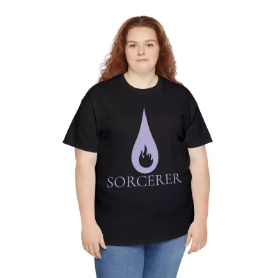 Sorcerer | Unisex Class T-shirt | Dungeons and Dragons Style | Pathfinder Style | Fantastic Gift | Metal D20 Shirt | Dragon Dice Shirt - Image 31