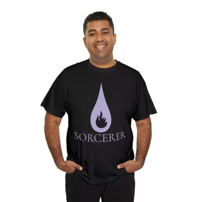 Sorcerer | Unisex Class T-shirt | Dungeons and Dragons Style | Pathfinder Style | Fantastic Gift | Metal D20 Shirt | Dragon Dice Shirt - Image 32