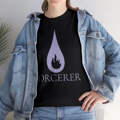 Sorcerer | Unisex Class T-shirt | Dungeons and Dragons Style | Pathfinder Style | Fantastic Gift | Metal D20 Shirt | Dragon Dice Shirt - Image 33