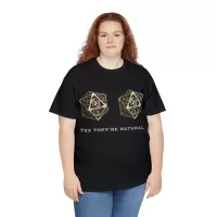 Natural D20 | Unisex T-shirt | Dungeons and Dragons Style | Pathfinder Style | Fantastic Gift | Metal D20 Shirt | Dragon Dice Shirt