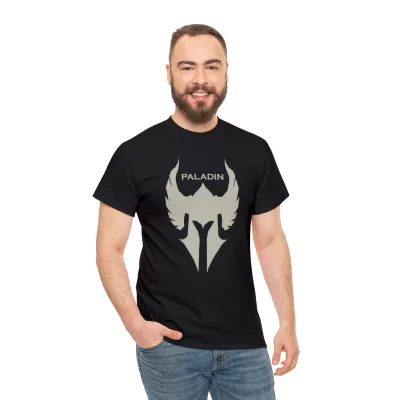 Paladin | Unisex Class T-shirt | Dungeons and Dragons Style | Pathfinder Style | Fantastic Gift | Metal D20 Shirt | Dragon Dice Shirt
