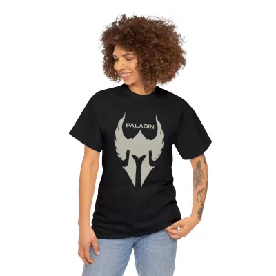 Paladin | Unisex Class T-shirt | Dungeons and Dragons Style | Pathfinder Style | Fantastic Gift | Metal D20 Shirt | Dragon Dice Shirt - Image 4