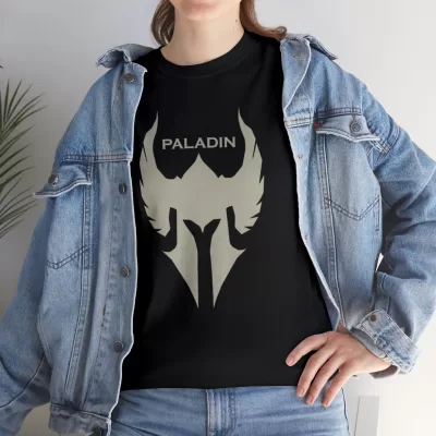 Paladin | Unisex Class T-shirt | Dungeons and Dragons Style | Pathfinder Style | Fantastic Gift | Metal D20 Shirt | Dragon Dice Shirt - Image 9