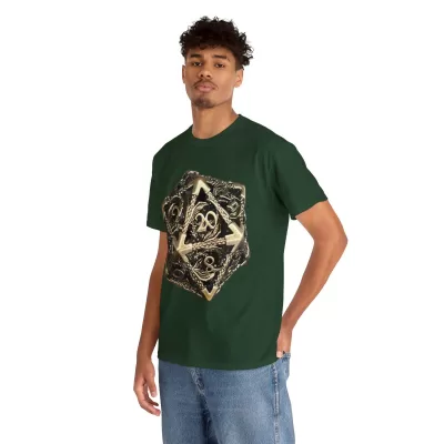 Metal D20 | Unisex T-shirt | Dungeons and Dragons Style | Pathfinder Style | Fantastic Gift | Dragon Shirt | DND Gift - Image 42