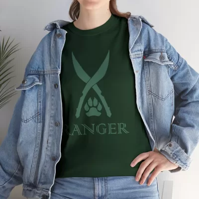 Ranger | Unisex T-shirt | Dungeons and Dragons Style | Pathfinder Style | Fantastic Gift | Metal D20 Shirt | Dragon Dice Shirt - Image 45