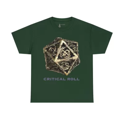 Critical Roll | Unisex T-shirt | Dungeons and Dragons Style | Pathfinder Style | Fantastic Gift | Metal D20 Shirt | Dragon Dice Shirt - Image 38