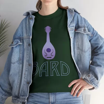 Bard | Unisex Class T-shirt | Dungeons and Dragons Style | Pathfinder Style | Fantastic Gift | Metal D20 Shirt | Dragon Dice Shirt - Image 45