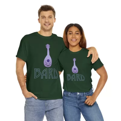 Bard | Unisex Class T-shirt | Dungeons and Dragons Style | Pathfinder Style | Fantastic Gift | Metal D20 Shirt | Dragon Dice Shirt - Image 46