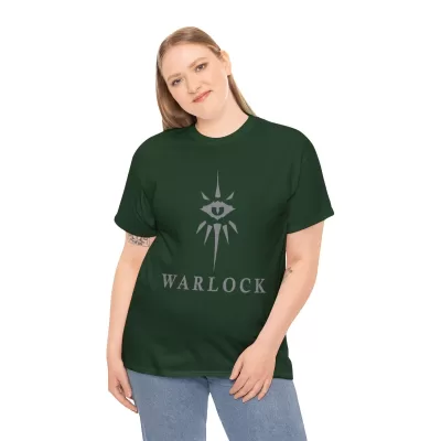 Warlock | Unisex Class T-shirt | Dungeons and Dragons Style | Pathfinder | Fantastic Gift | Metal D20 Shirt | Dragon Dice Shirt - Image 41