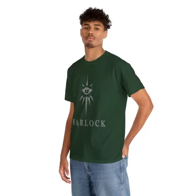 Warlock | Unisex Class T-shirt | Dungeons and Dragons Style | Pathfinder | Fantastic Gift | Metal D20 Shirt | Dragon Dice Shirt - Image 42