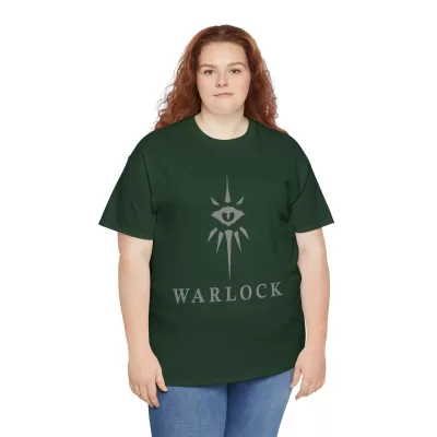 Warlock | Unisex Class T-shirt | Dungeons and Dragons Style | Pathfinder | Fantastic Gift | Metal D20 Shirt | Dragon Dice Shirt - Image 43