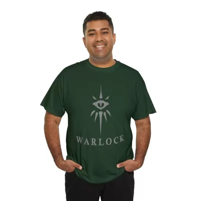 Warlock | Unisex Class T-shirt | Dungeons and Dragons Style | Pathfinder | Fantastic Gift | Metal D20 Shirt | Dragon Dice Shirt - Image 44