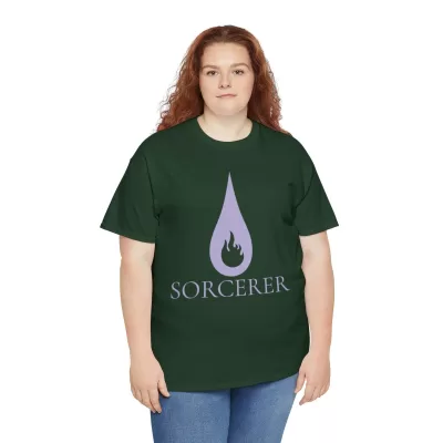 Sorcerer | Unisex Class T-shirt | Dungeons and Dragons Style | Pathfinder Style | Fantastic Gift | Metal D20 Shirt | Dragon Dice Shirt - Image 55