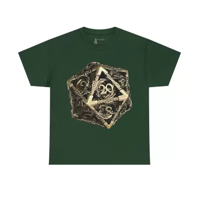 Metal D20 | Unisex T-shirt | Dungeons and Dragons Style | Pathfinder Style | Fantastic Gift | Dragon Shirt | DND Gift - Image 38